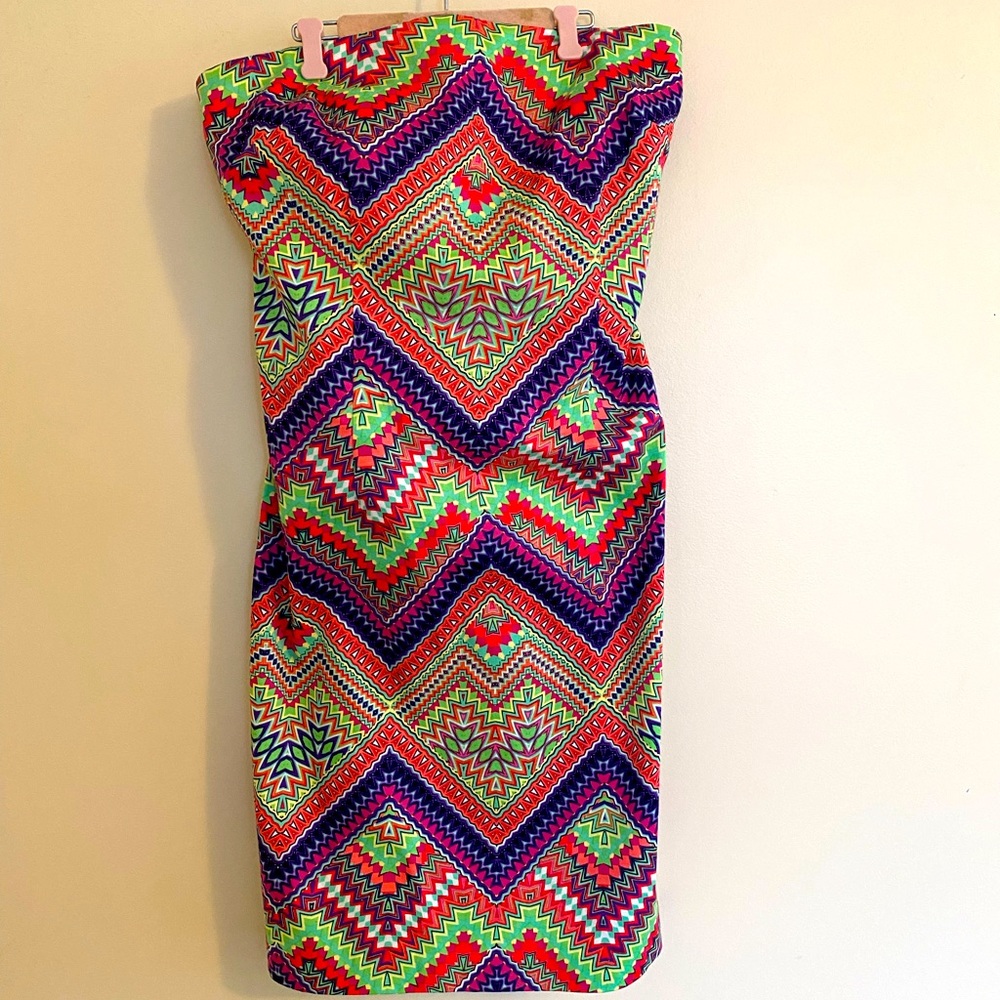 Laundry by Shelli Segal Calypso Coral Mini Dress — Size 4